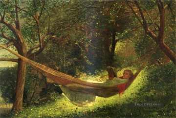ハンモックの少女 リアリズム画家 ウィンスロー・ホーマー Oil Paintings